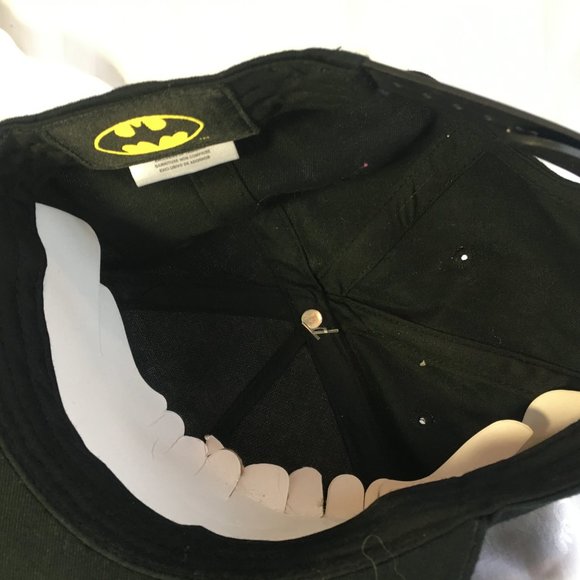 Batman 80th Anniversary Ball Baseball Hat Cap Black Youth DC Comics Gotham City - Picture 11 of 14